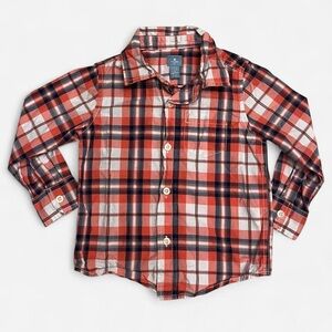 BabyGap Red Plaid Button Down Shirt